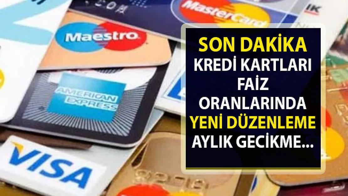 Kredi Kartlarında faiz oranları! Merkez Bankası'ndan faiz düzenlemesi