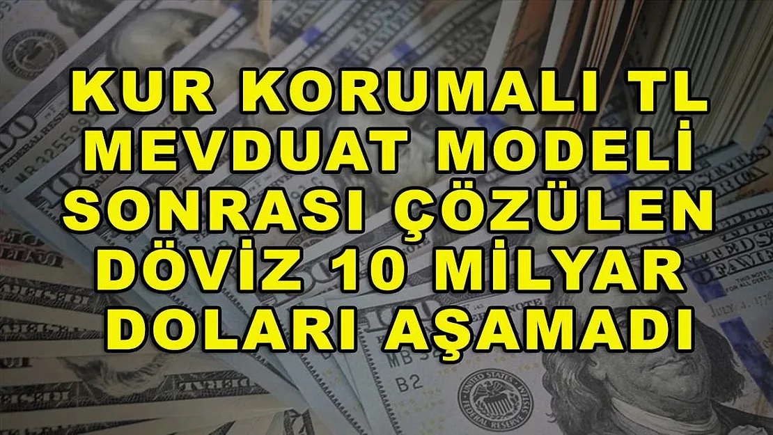 Kur korumalı TL mevduat modeli sonrası çözülen döviz 10 milyar doları aşamadı