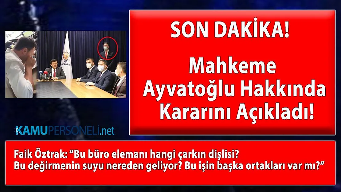 Kürşat Ayvatoğlu'na ev hapsi kararı verildi!