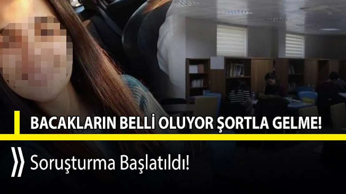 Kütüphaneye giden genç bir bayan giydiği şort nedeniyle sorun yaşadı!