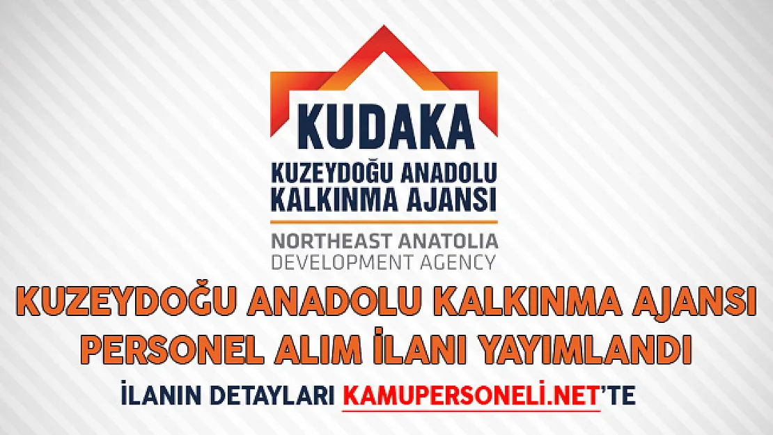 Kuzeydoğu Anadolu Kalkınma Ajansı Personel Alım İlanı Yayımlandı