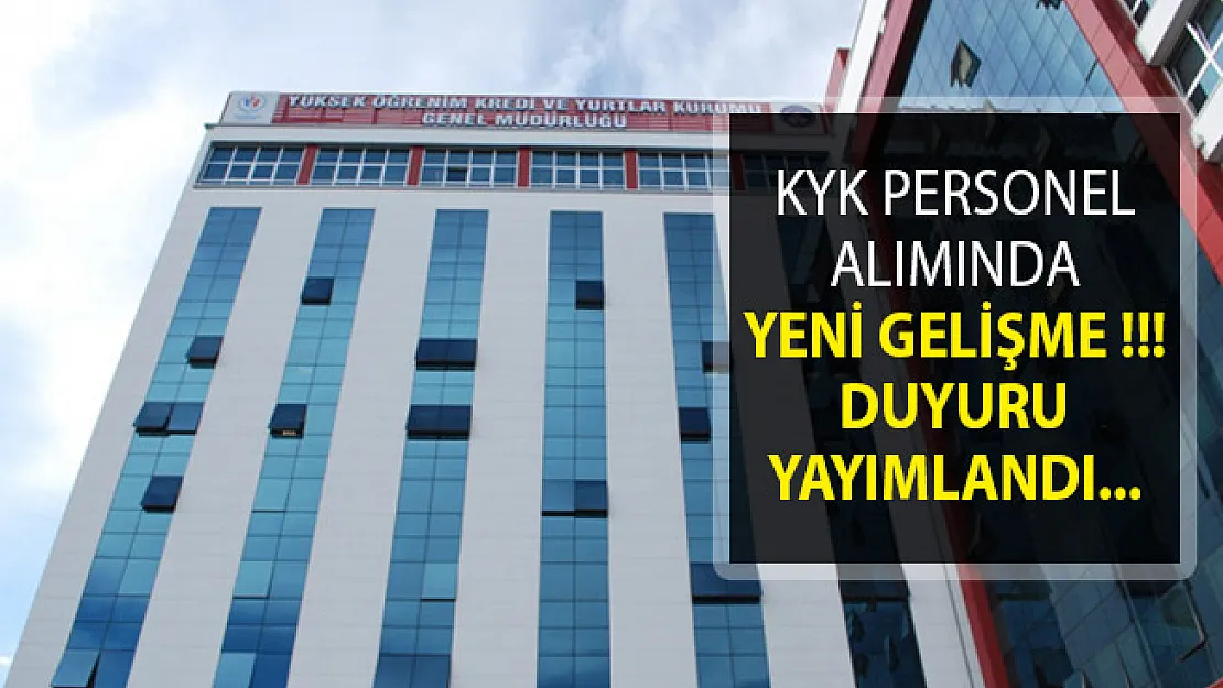 KYK Temizlikçi, Güvenlik Görevlisi, Bakım Onarım Personeli Ve Kaloriferci Sözlü Sınav Sonuçları Açıklandı