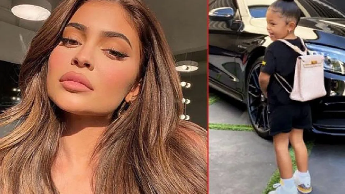Kylie Jenner 2 yaşındaki kızına 93 bin TL değerinde okul çantası aldı!