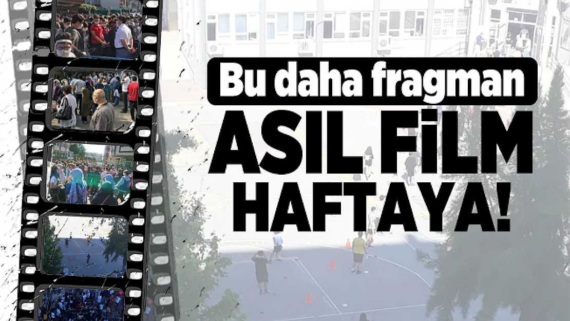 LGS sınavında sosyal mesafe yok oldu! Bu daha fragman, asıl film haftaya...