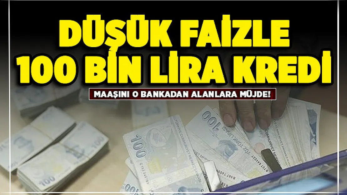 Maaşını Halkbank'tan alanlara düşük faizle 100 bin lira kredi veriliyor