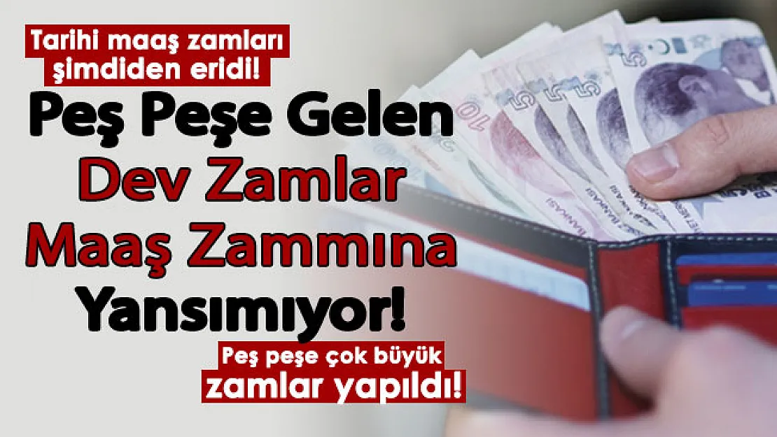 Maaşlara yapılan tarihi zam 2022'in ilk gününde eridi! İğneden ipliğe peş peşe zamlar maşlara yansımayacak
