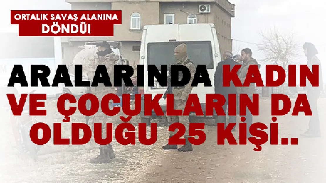 Mahallede ortalık savaş alanına döndü! 25 kişi..