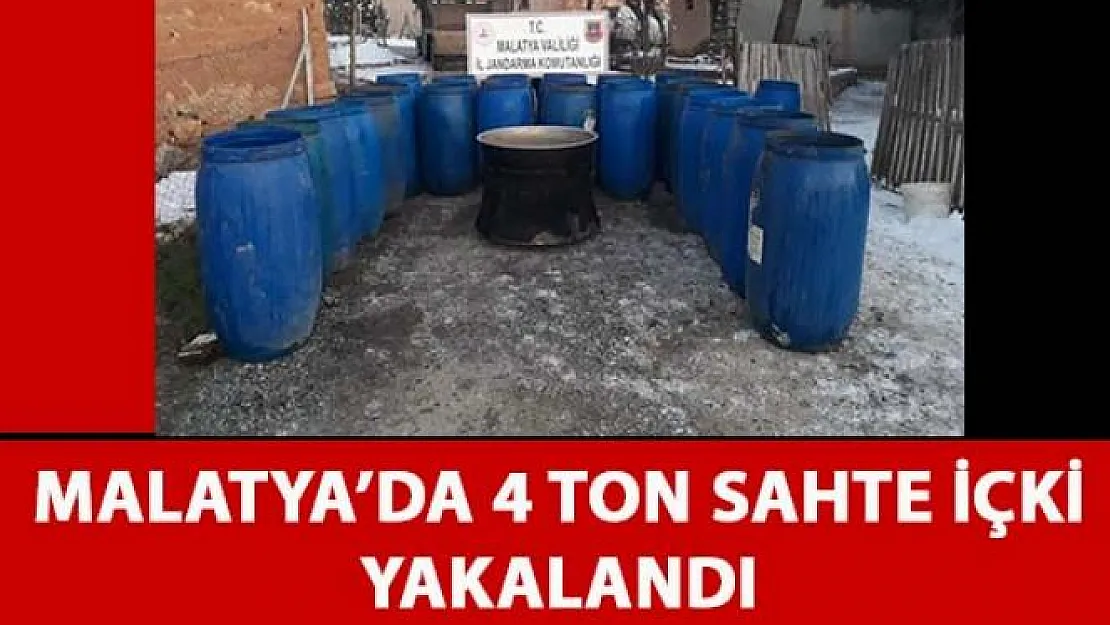 Malatya Yeşilyurt'ta sahte içki operasyonu