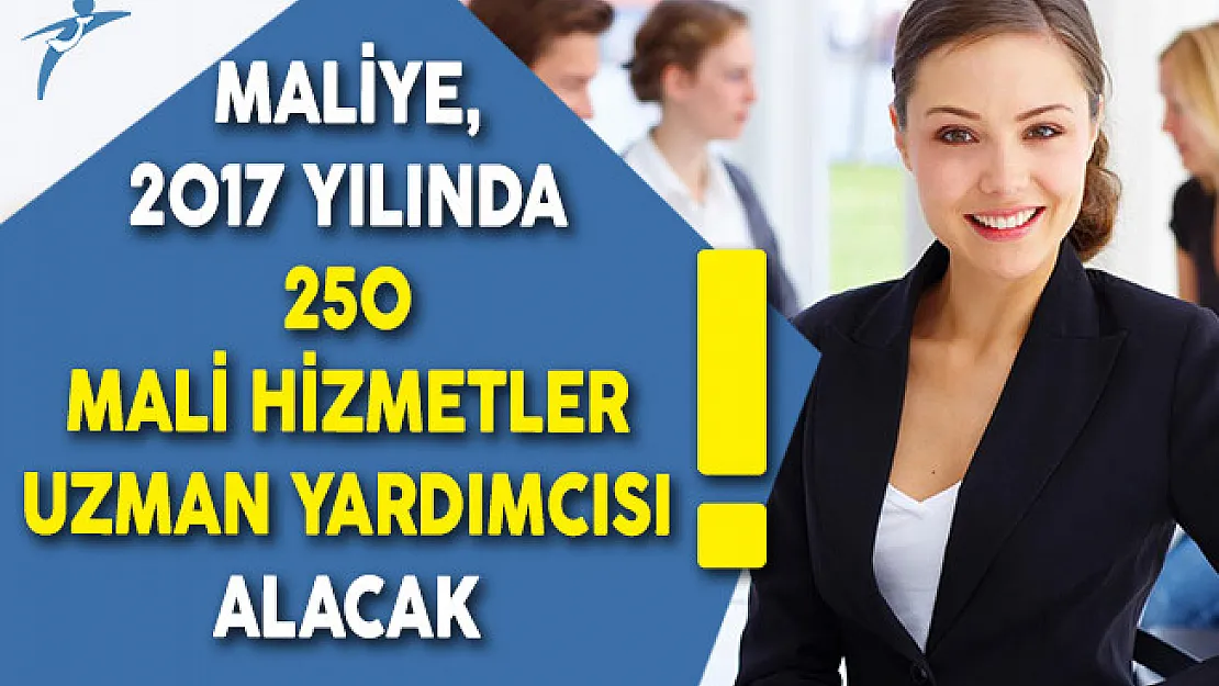 Maliye, 2017'de 250 Mali Hizmetler Uzman Yardımcısı Alacak