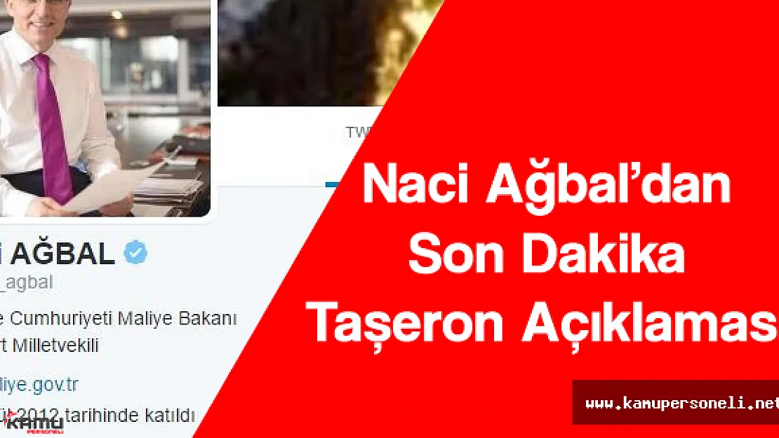 Maliye Bakanı'ndan Son Dakika Taşeron Açıklaması