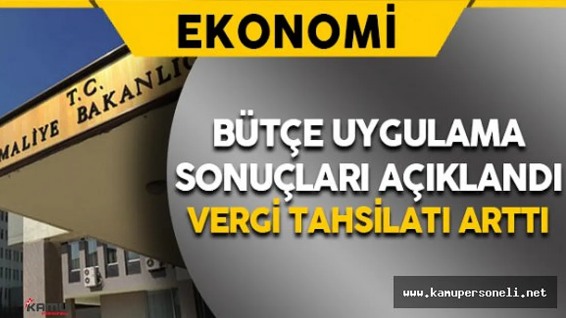 Maliye Bakanlığı Bütçe Uygulama Sonuçlarını Açıkladı