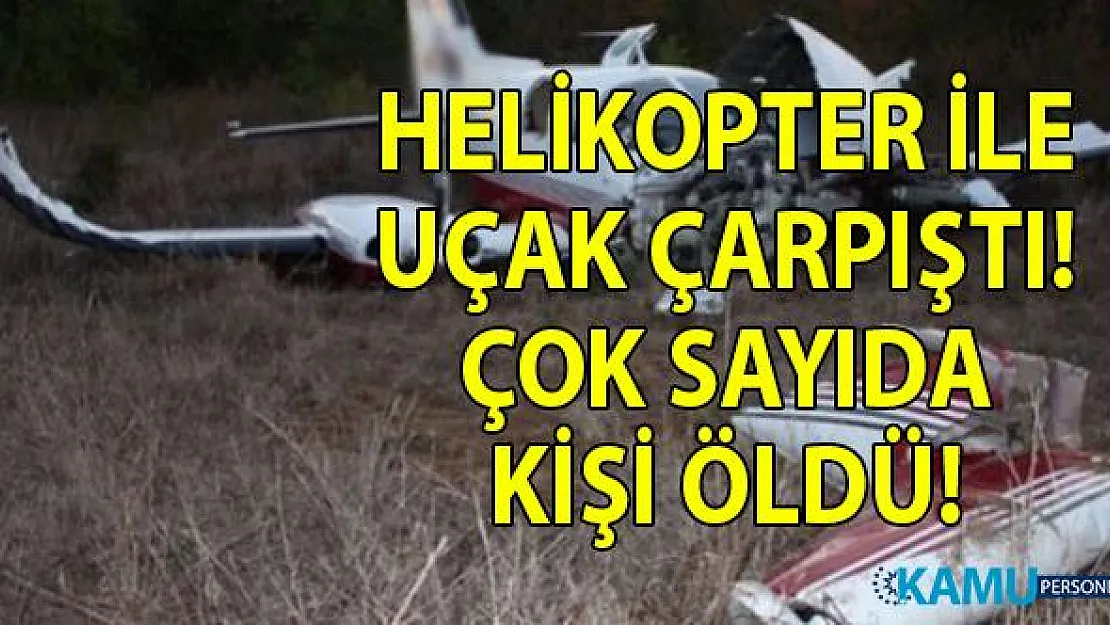 Mallorca Adası'nda helikopterle uçak çarpıştı