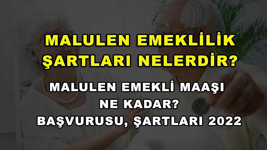 Malulen Emeklilik Şartları Nelerdir? Malulen Emekli Maaşı Ne Kadar? Başvurusu, Şartları 2022