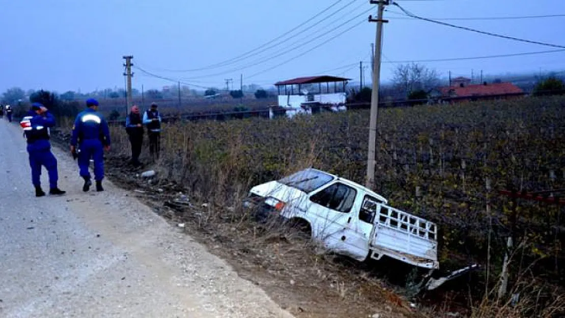 Manisa Alaşehir'de Banka Aracının yaptığı kazada 1 kişi öldü