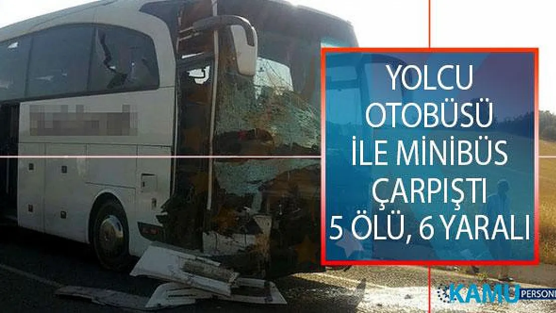 Manisa'da son dakika trafik kazası! Salihli İlçesinde Yolcu Otobüsü İle Minibüs Çarpıştı!