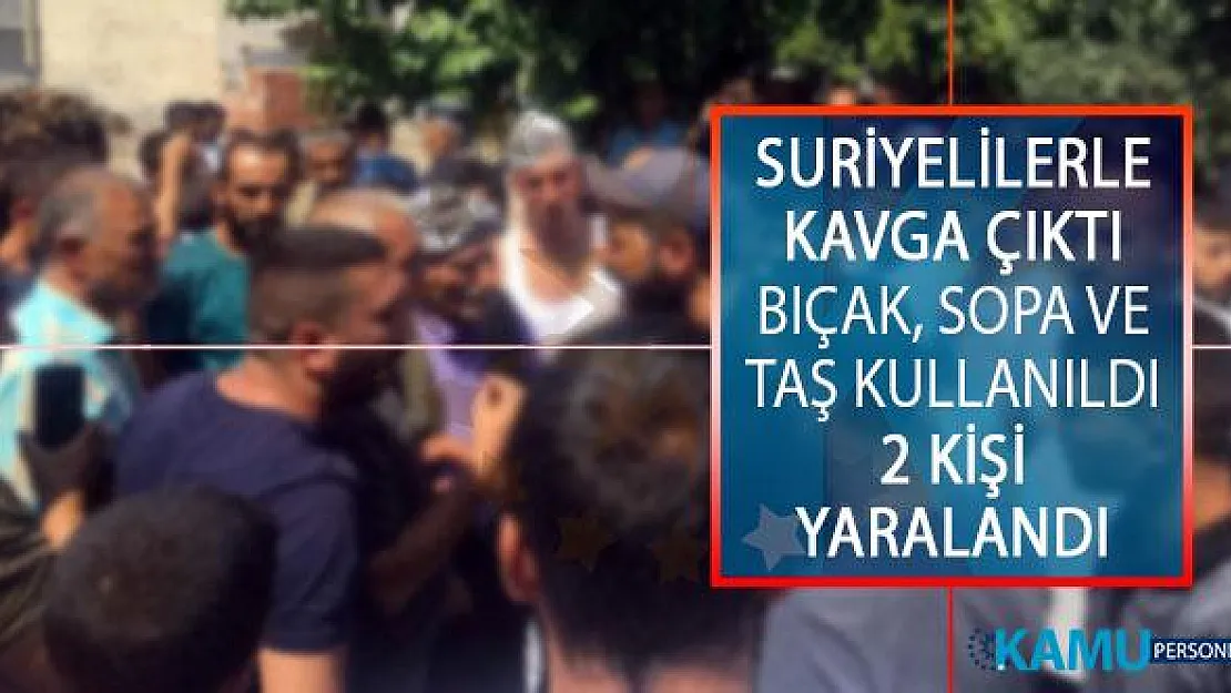 Manisa'nın Turgutlu İlçesinde Suriyelilerle Çıkan Bıçaklı, Sopalı ve Taşların Kullanıldığı Kavgada 2 Kişi Yaralandı!
