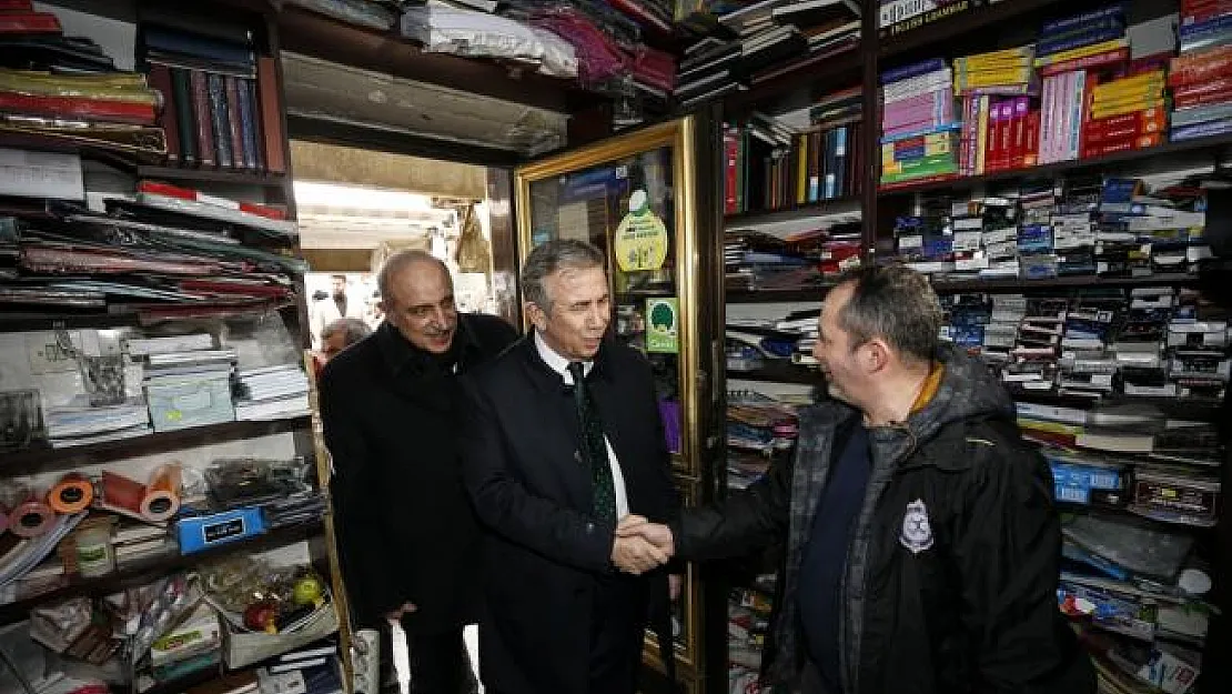 Mansur Yavaş Aydınlıkevler'de esnafı ziyaret etti