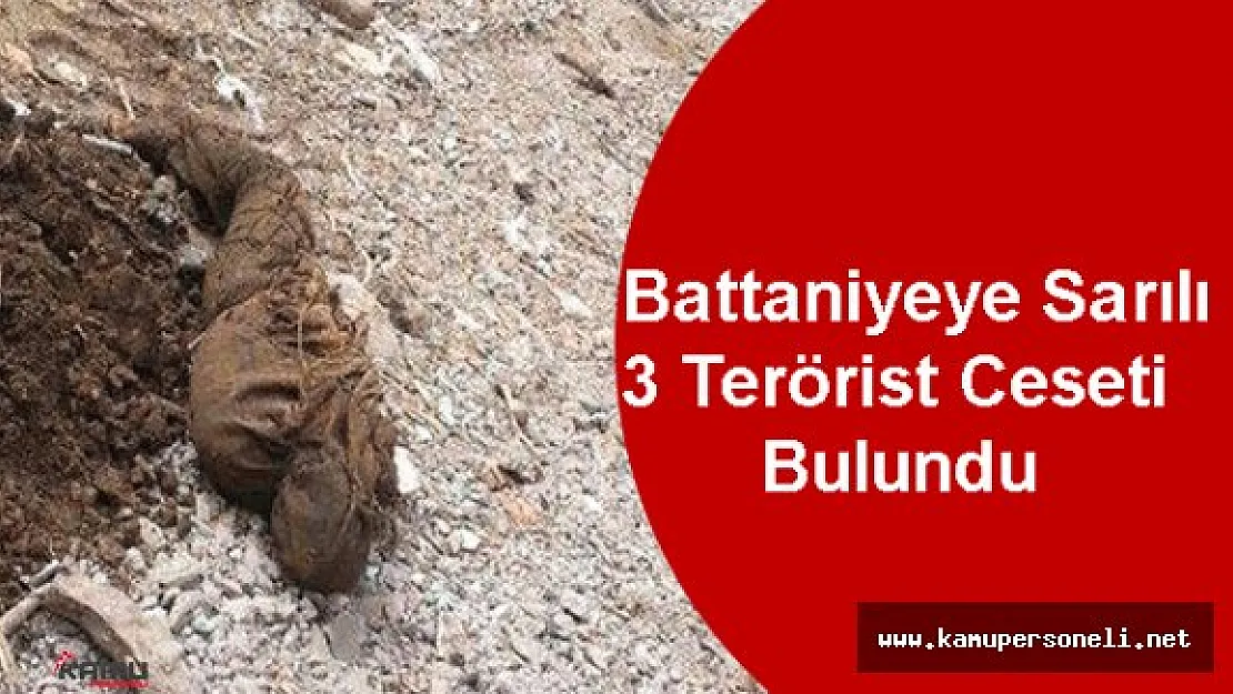 Mardin'de 3 Teröristin Battaniyeye Sarılı Cesedi Bulundu