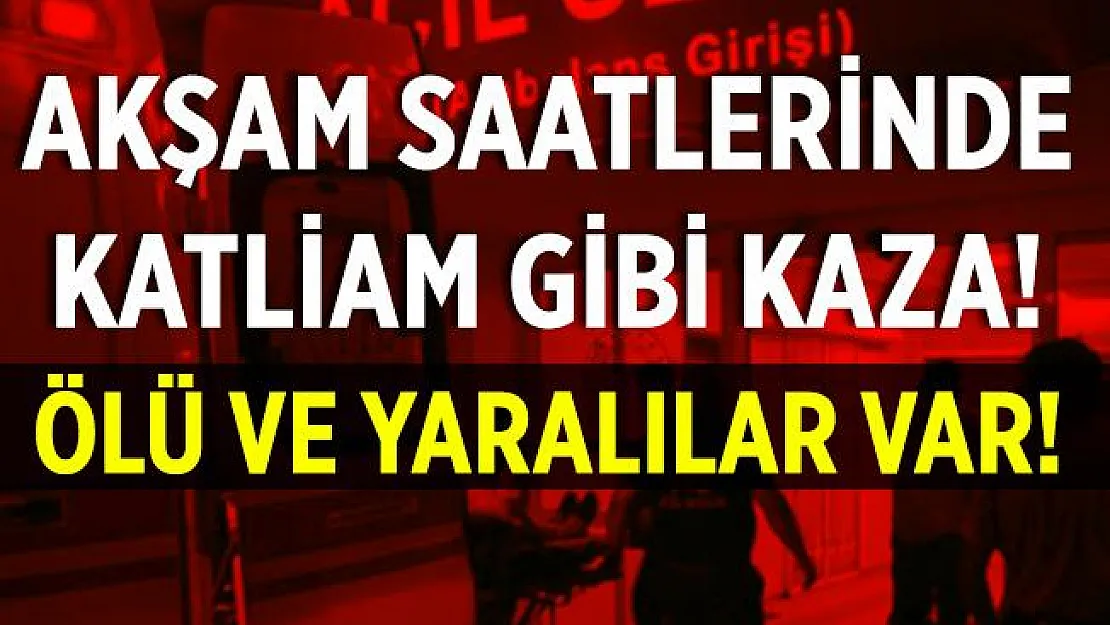 Mardin'de feci kaza! Ölü ve yaralılar var!