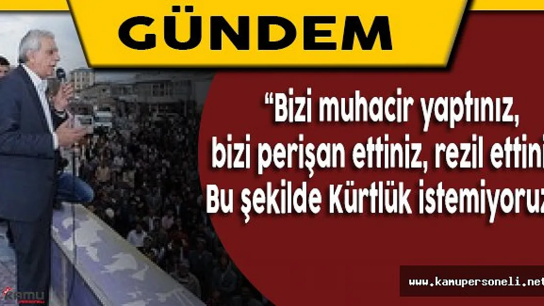 Mardin'de Vatandaşlar Ahmet Türk ve Mehmet Ali Aslan'a Tepki Gösterdi