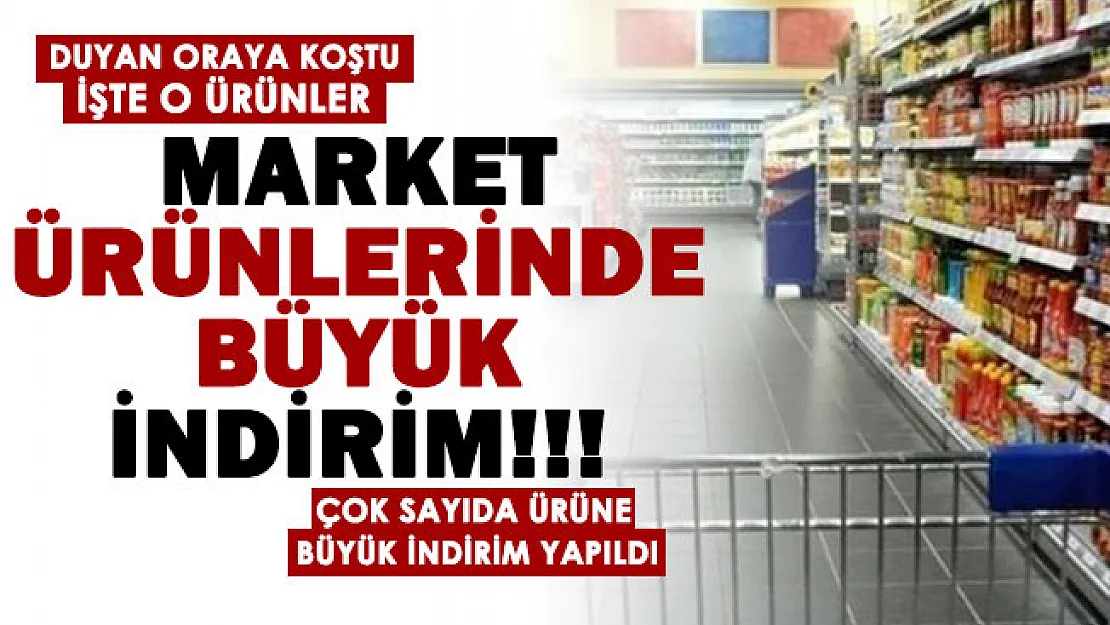 Market alışverişi için müjdeli haber geldi! Ev alışverişi için dev indirim yapıldı: İşte indirimle satılacak ürünler