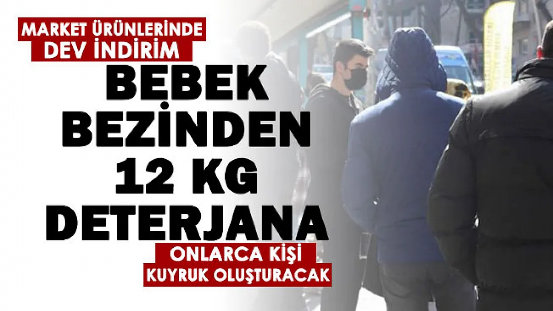 Market ürünlerinde dev indirim yapıldı! Onlarca kişi o market önünde kuyruk oluşturacak: Bebek bezinden 12 KG temizlik malzemesine kadar dev indirim