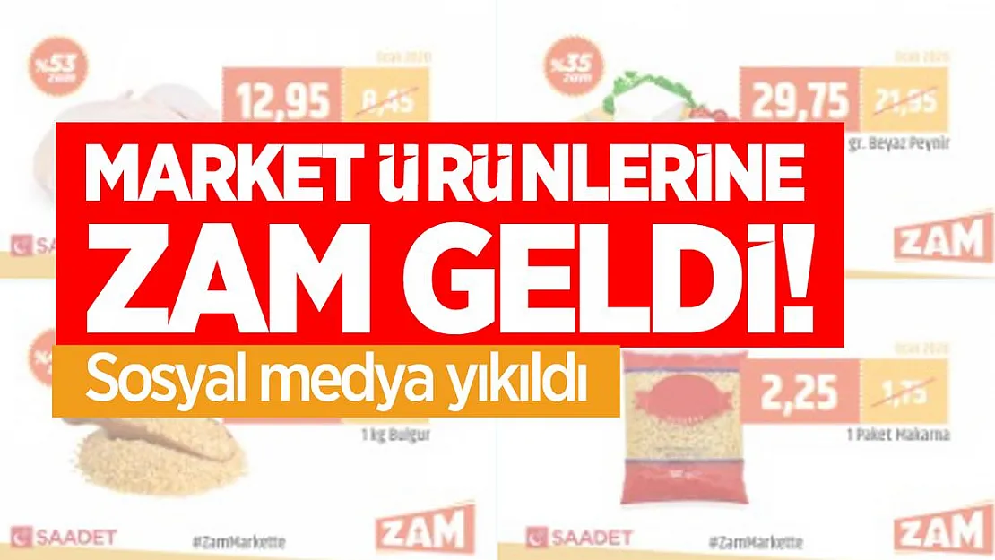 Market ürünlerine zam geldi! Sosyal medya yıkıldı