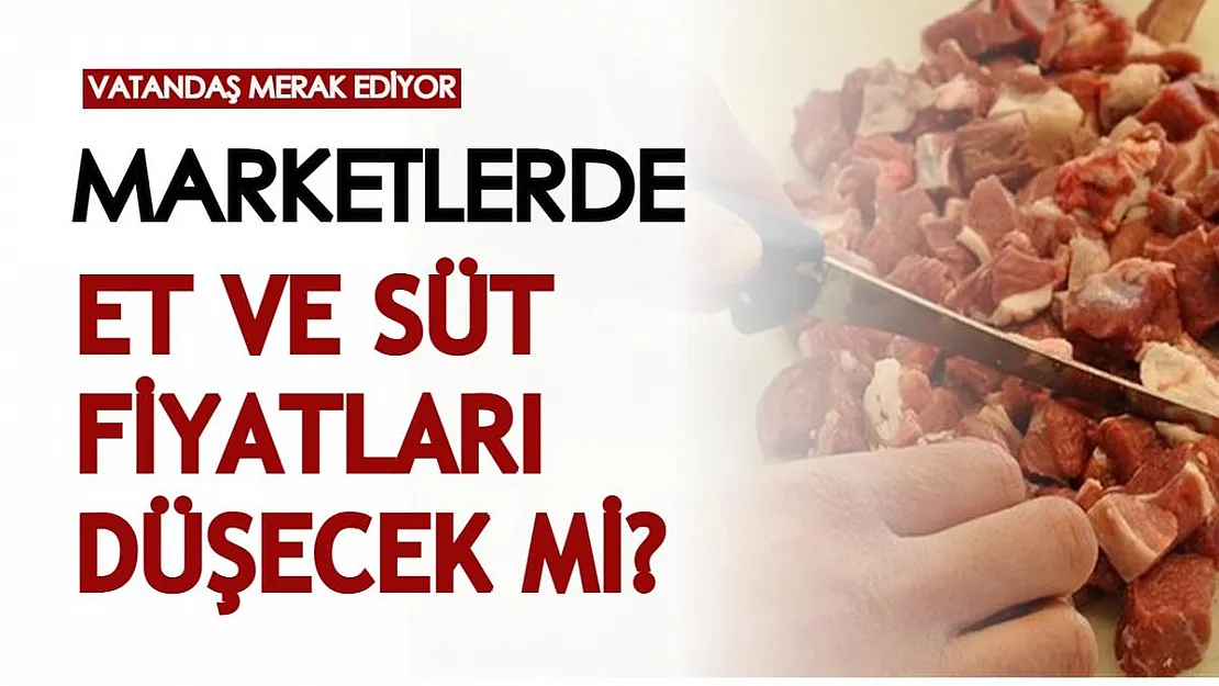 Marketlerde et ve süt fiyatları düşecek mi? 'Değişiklik olması kaçınılmaz' diyerek açıkladı