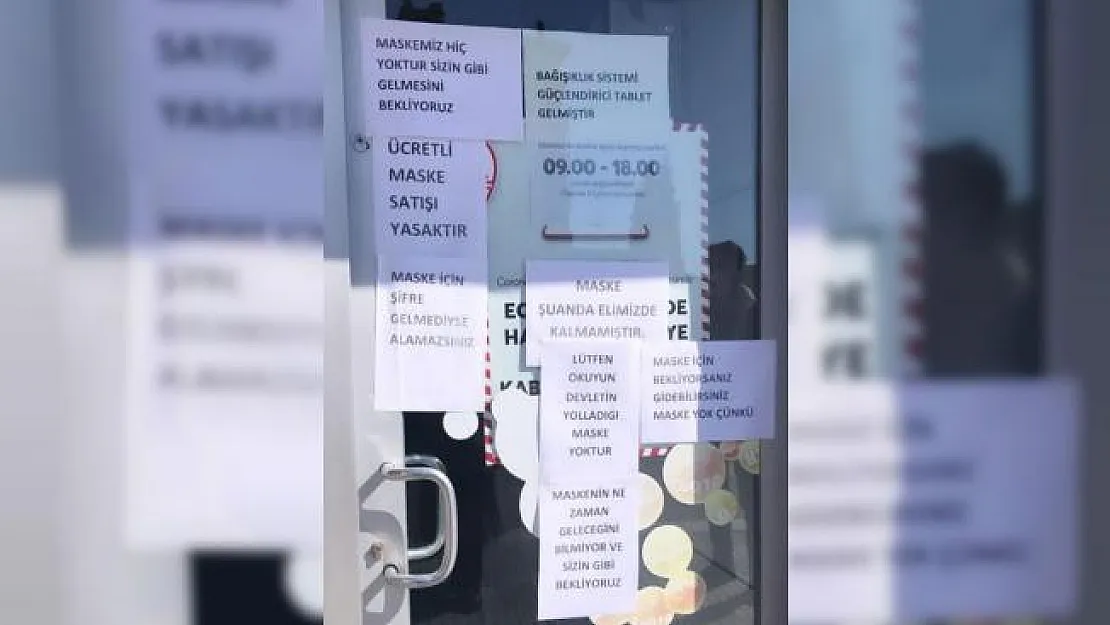Maske kodu gelenlerin çoğu eczanelerden maske bulamıyor!
