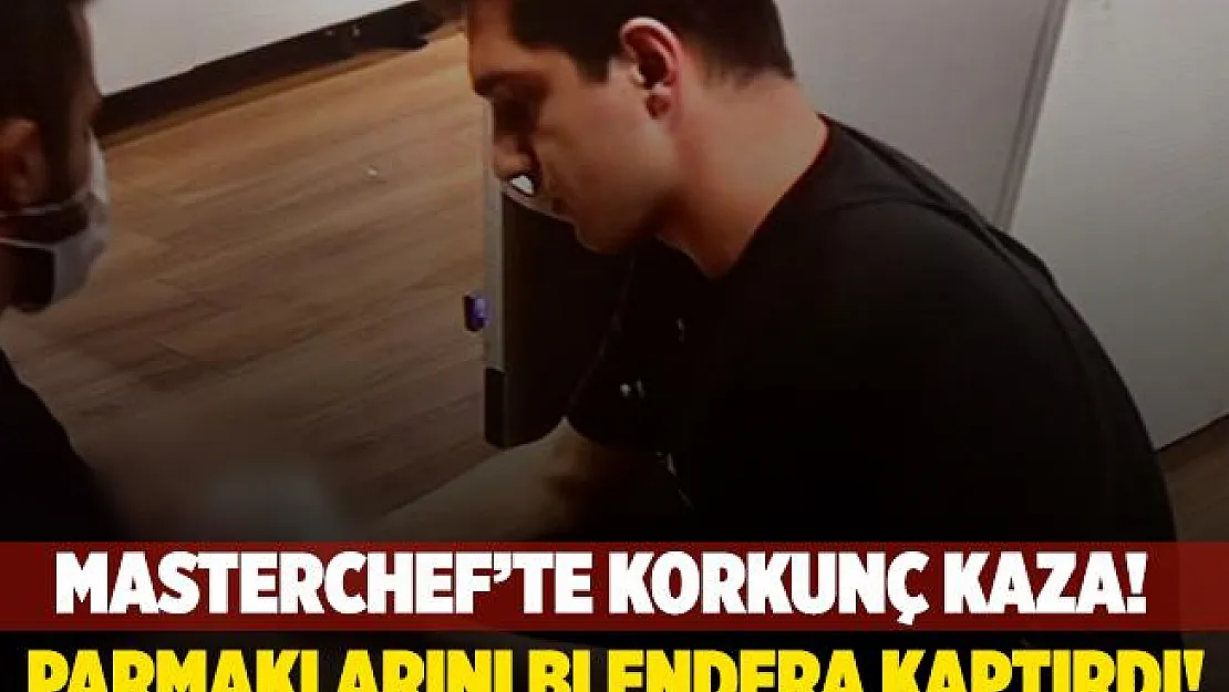 Masterchef korkunç kaza! Masterchef Sefa parmağını blendera kaptırdı!