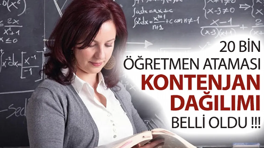 MEB 20 Bin Öğretmen Ataması Kontenjan Dağılımı Belli Oldu!