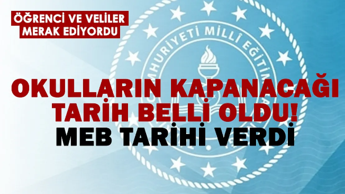MEB açıkladı: Ocak'ta okulların kapanış tarihi belli oldu!