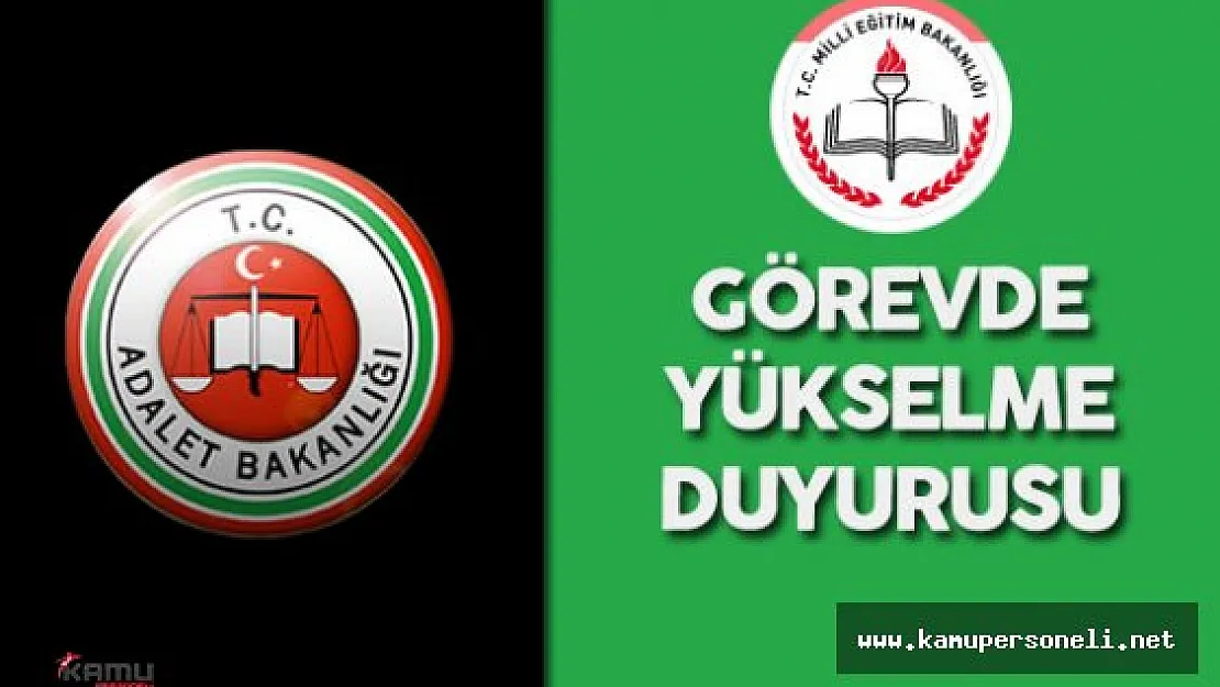 MEB Adalet Bakanlığı Görevde Yükselme Sınavı Duyurusu ( Sınav Ücreti Belli Oldu)