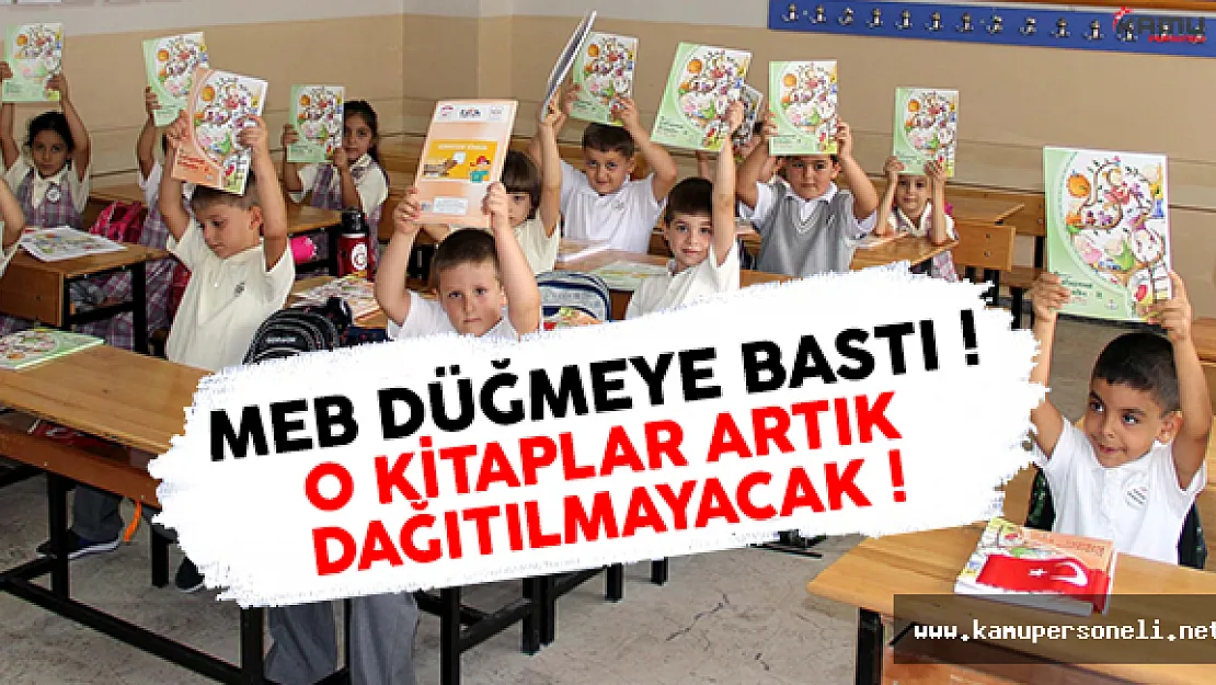 MEB Düğmeye Bastı! O Kitaplar Artık Dağıtılmayacak