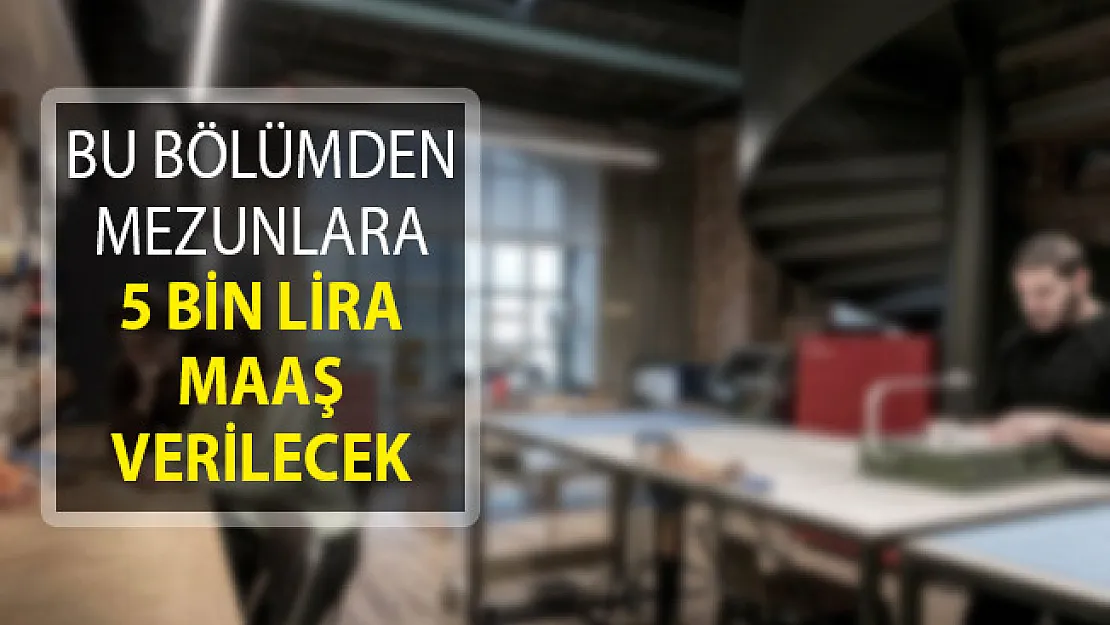 MEB Duyurdu! Bu Bölümde Nitelikli Eleman Yetiştirilecek ve 5 Bin Lira Maaş Verilecek