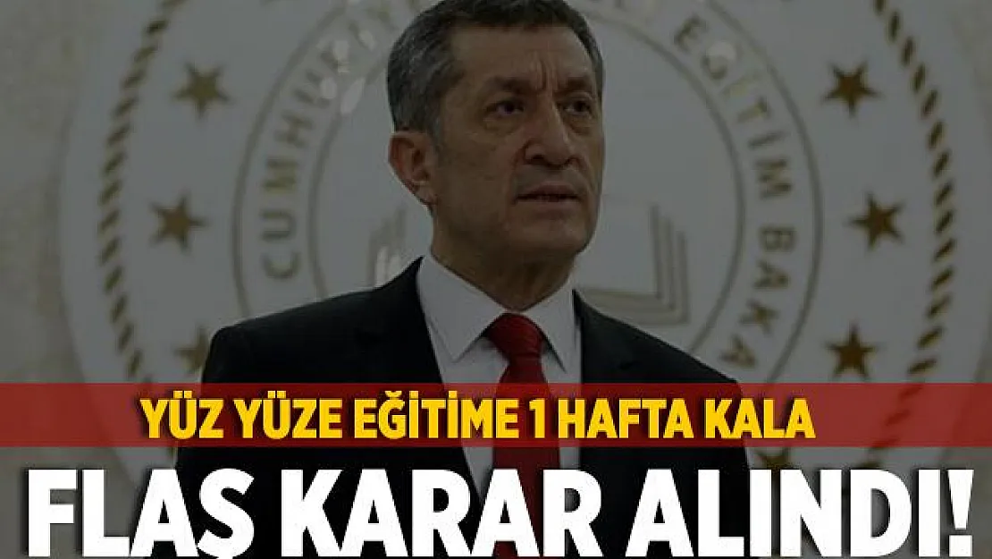 MEB duyurdu! Yüz yüze eğitimin başlamasına az bir süre kala flaş karar alındı!