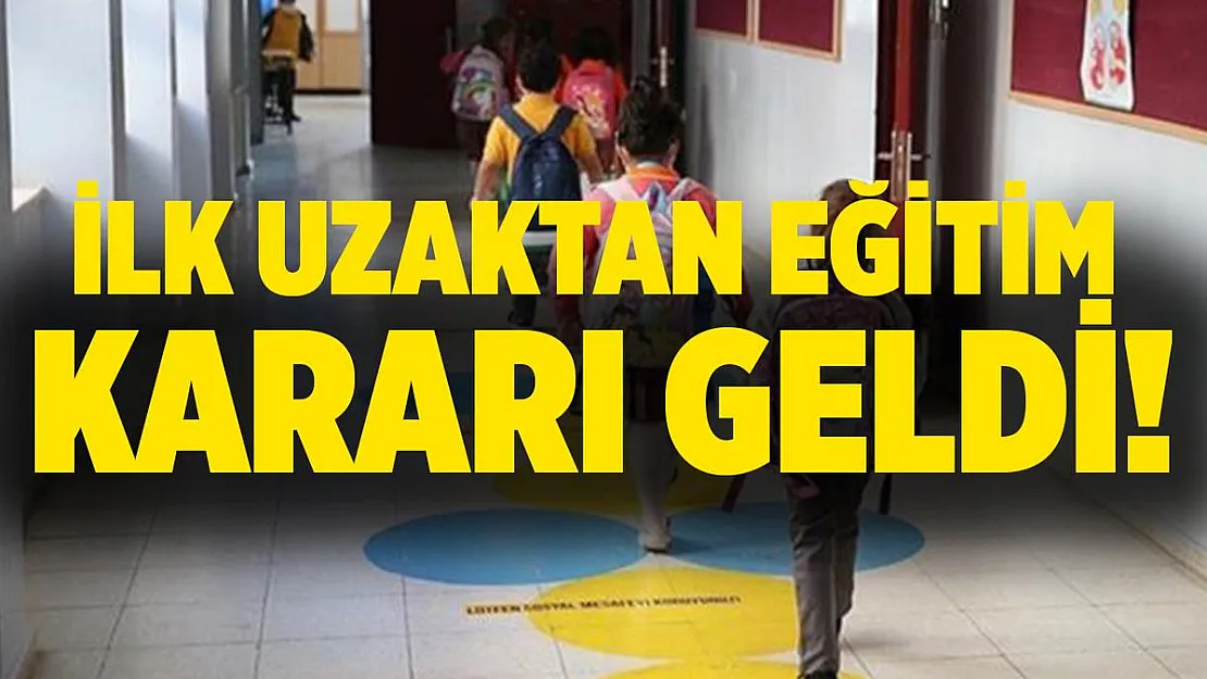 MEB duyurmuştu! İlk uzaktan eğitim kararı geldi!