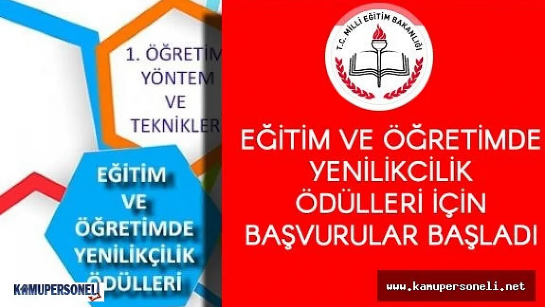 MEB &quotEğitim ve Öğretimde Yenilikçilik Ödülleri" Başvurular Başladı
