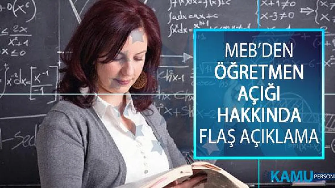 MEB Öğretmen Yetiştirme ve Geliştirme Genel Müdürü Adnan Boyacı'dan Öğretmen Açığı Hakkında Açıklama