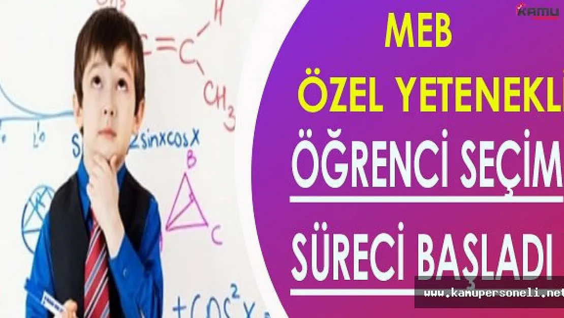 MEB Özel Yetenekli Öğrenci Seçim Süreci Başladı