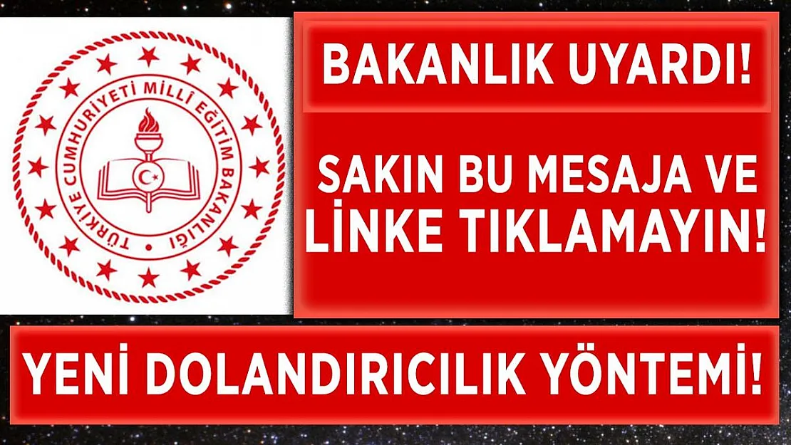 MEB'den uyardı! Bu linke sakın tıklamayın!
