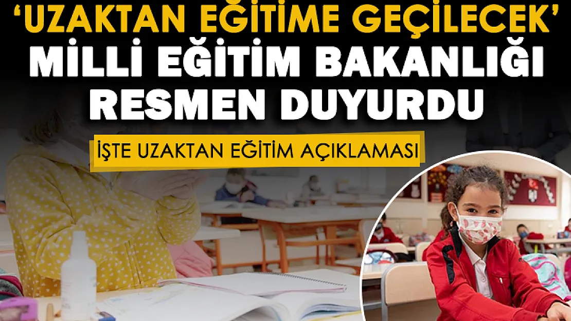 MEB'den 'uzaktan eğitime geçilecek' açıklaması geldi! Bakan Özer resmen duyurdu