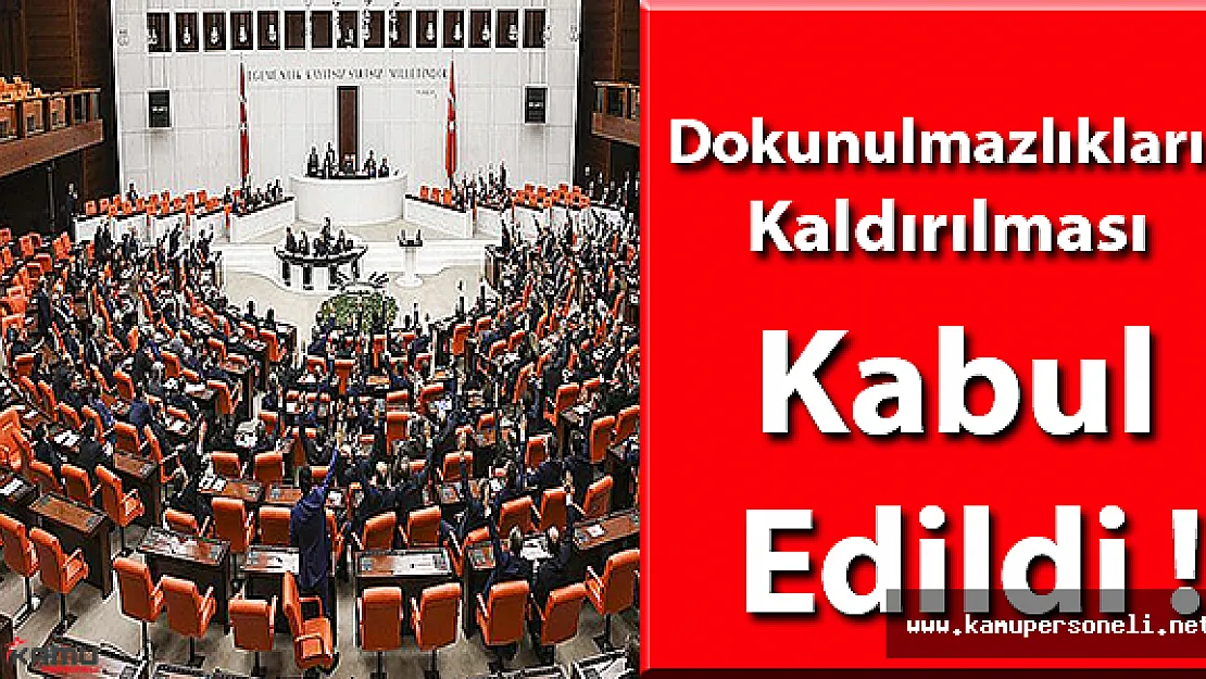Meclis Kararını Verdi Dokunulmazlıkların Kaldırılması Kabul Edildi