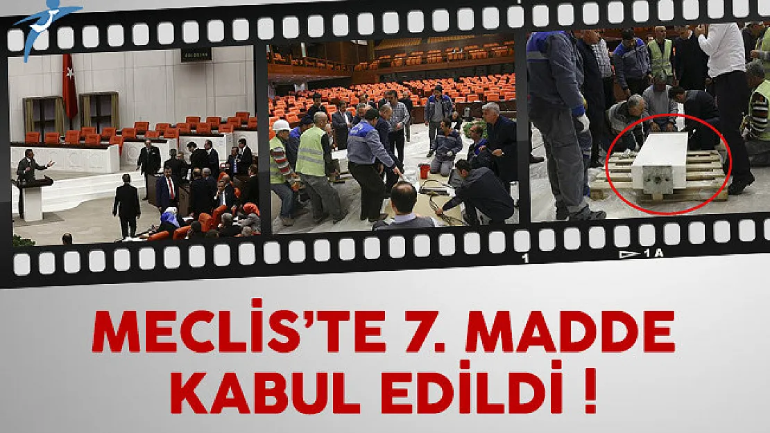 Meclis'te anayasa değişiklik teklifinin 7. maddesi kabul edildi