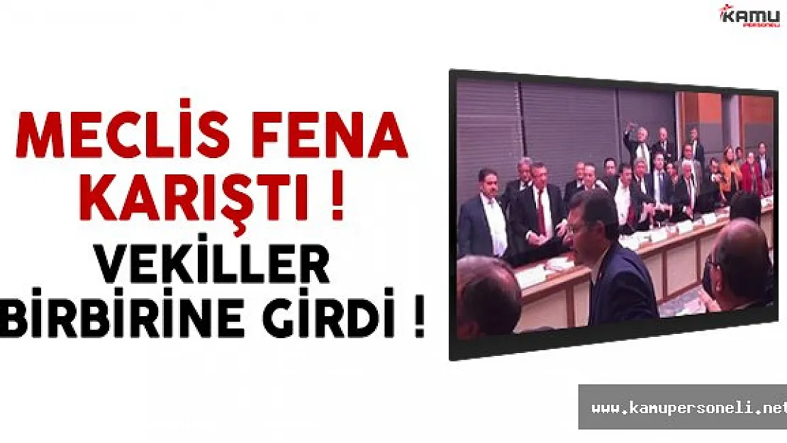 Meclis'te kavga çıktı ! Vekiller birbirine su fırlattı