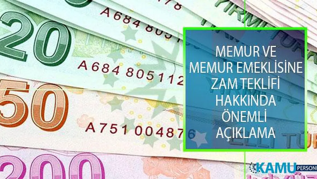 Memur Ve Memur Emeklisine Zam Teklifi Hakkında Memur-Sen Genel Başkanı Ali Yalçın'dan Önemli Açıklama!