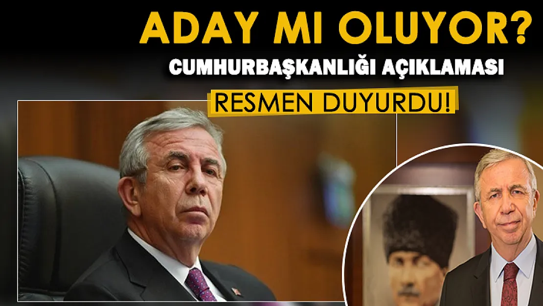 Merakla bekleniyordu belli oldu: Mansur Yavaş'tan Cumhurbaşkanı adaylığı açıklaması geldi