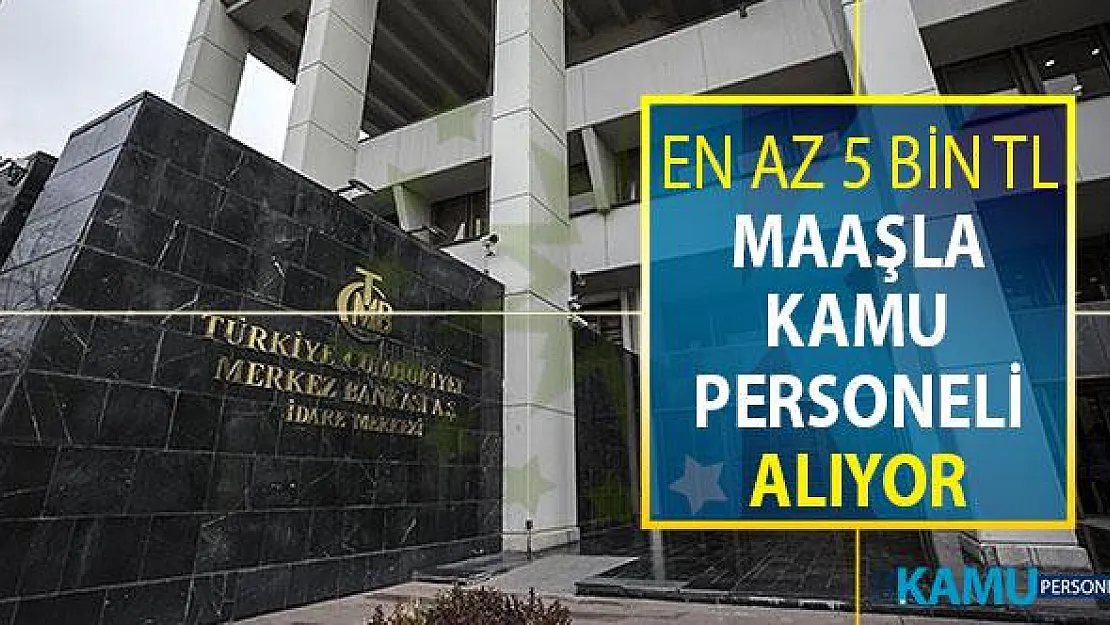 Merkez Bankası En Az 5 Bin TL Maaşla Kamu Personeli Alımı Yapıyor