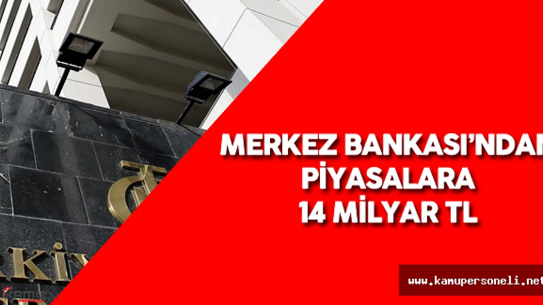 Merkez Bankası Repo İhalesiyle Piyasaya 14 Milyar Lira Verdi