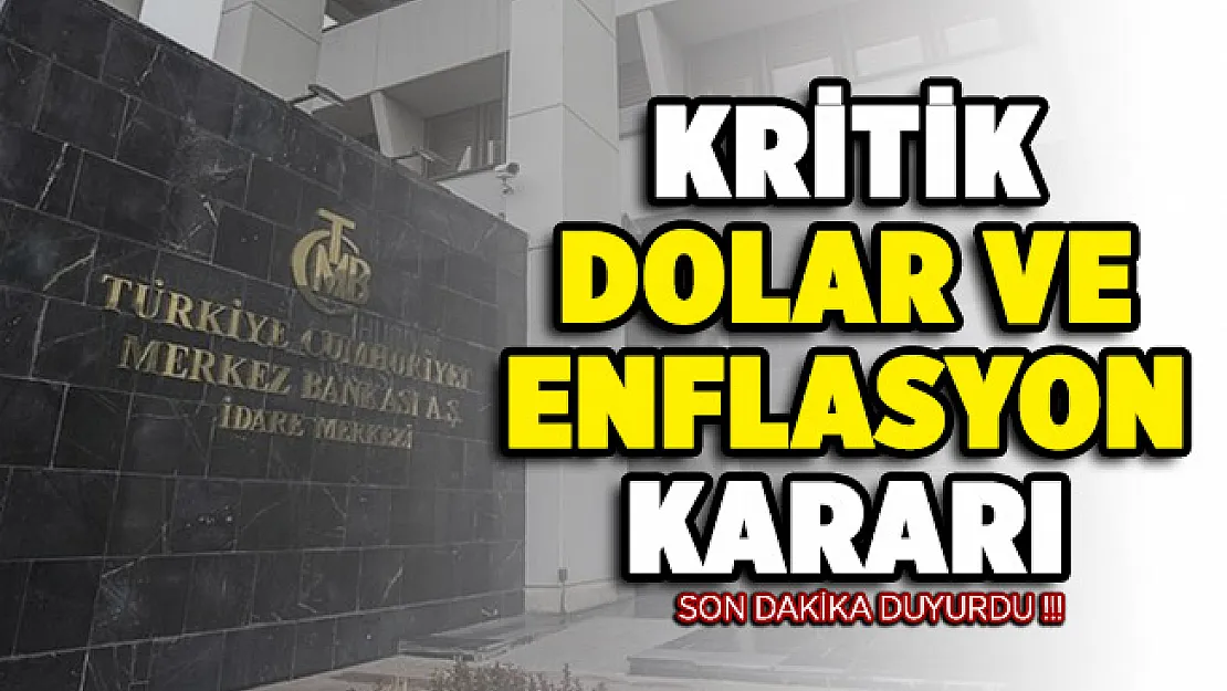 Merkez Bankası son dakika duyurdu: Kritik dolar kararı